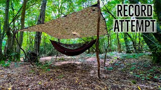 Bivvying in a hammock Summer woodland overnighter Record Attempt [upl. by Ingalls]