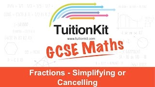 Fractions  Simplifying or Cancelling [upl. by Suiratnauq]