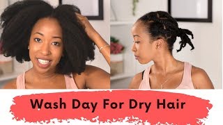 BEST WASH DAY ROUTINE FOR MOISTURIZED HAIR AND LENGTH RETENTION [upl. by Xela466]