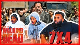 The Walking Dead 7x4 REACTION [upl. by Ahsienak921]