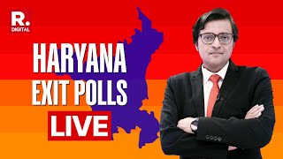 Republic TV LIVE Haryana Exit Polls LIVE  Assembly Elections 2024  PMARQ MATRIZE EXIT POLLS [upl. by Noret]