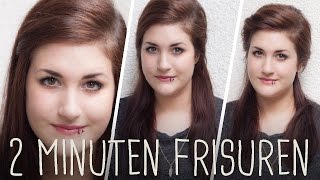 Frisuren für dünne Haare  3 Mega Einfache Alltagsfrisuren [upl. by Latsyrhk848]