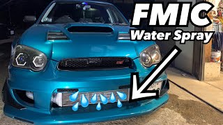 DIY Front Mount Intercooler Water Spray install Subaru WRX STi [upl. by Huxley]