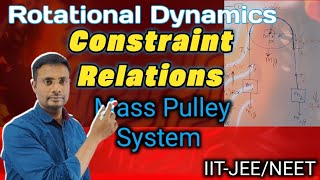 Rotational Dynamics Constrained Motion Mass Pulley Systems  Physics  IITJEENEETClass11 [upl. by Enila167]