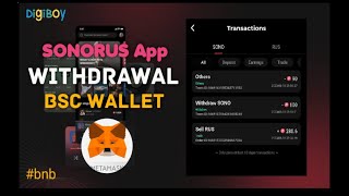 Sonorus App Withdrawal Tagalog bsc sonorus withrawal [upl. by Gnues]