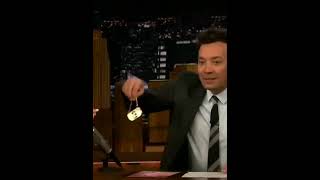 Remember when Gigi Hadid gifted Jimmy Fallon a mini baggigihadidjimmyfallon [upl. by Amled688]