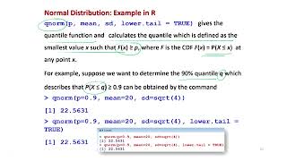 Lecture 24  Univariate Normal Distribution Application in R Software [upl. by Volnak]