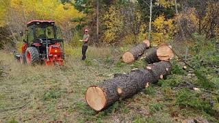 Kioti CK 2610SE Cab and Wallenstein Forestry Winch [upl. by Thacker108]