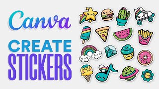 How To Make Stickers On Canva To Sell  Easy Tutorial 2024 [upl. by Avihs948]