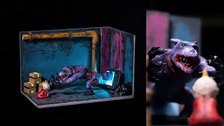 Indigo Park Diorama  HyperRealistic Clay amp Epoxy Monster Creation [upl. by Anyat754]