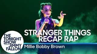 Millie Bobby Brown Raps a Stranger Things Season 1 Recap [upl. by Ezar]