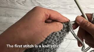 Increase stitch  Knitting [upl. by Prosser]