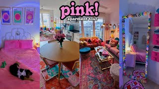 DIARY ENTRY MY PINK APARTMENT TOUR ECLECTIC PINTEREST APARTMENT DECOR [upl. by Ahkos]