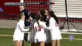 2022 PIAA Girls 3A Soccer Championship Highlight  Moon Area Goal [upl. by Nikaniki562]