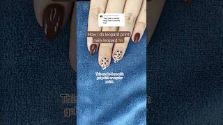 Leopard print nails🐆glamour leopard diynails gelnails gelpolish gelnaildesigns nails fyp [upl. by Lalita]