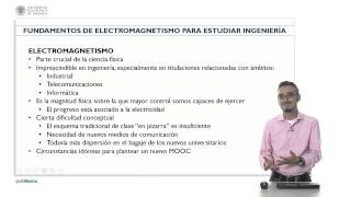 Fundamentos de electromagnetismo para estudiar ingenieria  3236  UPV [upl. by Ultima994]