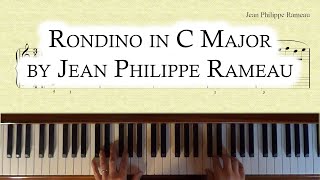 Piano Demonstration Rondino in C Major by Jean Philippe Rameau [upl. by Hanas]