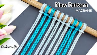 Simple Macrame Wall Hanging Tutorial DIY Macramé Wall Hanging Pattern 2024  Easy Macramé [upl. by Brawley]