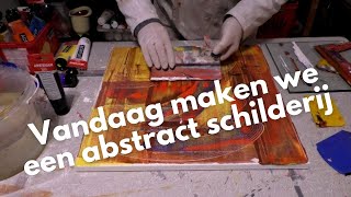 Vandaag maken we een abstract schilderij [upl. by Ivey672]