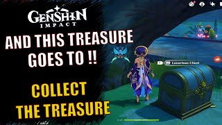 And This Treasure Goes To  Collect The Treasure  Genshin Impact World Quest Guide [upl. by Aissela]