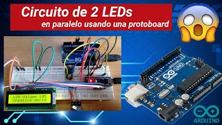 Arma el ENCENDIDO💥 de 2 LEDs en paralelo usando una protoboard paso a paso FÁCIL 🔋 Real [upl. by Notsnhoj16]