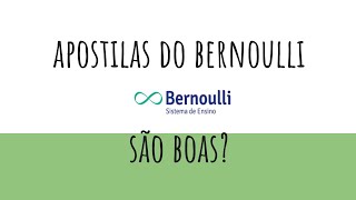 APOSTILAS DO BERNOULLI  SÃO BOAS [upl. by Ahsikar]