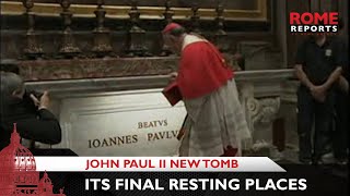 First Images of John Paul IIs new tomb [upl. by Newol]