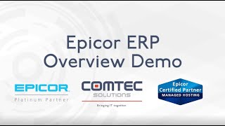 Epicor ERP Software Demo [upl. by Onivag]