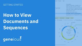 How To View Documents and Sequences in Geneious Prime [upl. by Enileve]