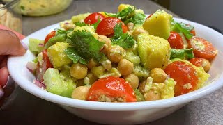 Mediterranean Chickpea Salad Ready In 10 Minutes  Chickpea Salad Recipe [upl. by Peedus]