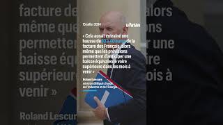 Le gouvernement annule laugmentation du prix de lélectricité prévue ce 1er août [upl. by Seavey]