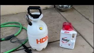 How to Easily Apply Roundup Weed KillerRoundup ReviewHDx sprayer review [upl. by Roseann264]