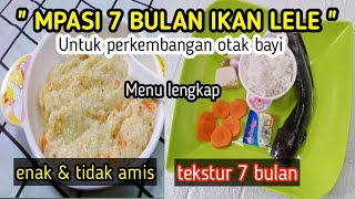 MPASI 7 BULAN KEATAS IKAN LELE WORTEL  UNTUK PERKEMBANGAN OTAK BAYI [upl. by Ecirtaed469]