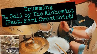 E Coli by The Alchemist ft Earl Sweatshirt Drum Cover drumcover thealchemist earlsweatshirt [upl. by Tiertza]