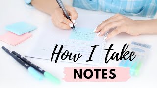 How I Take Notes  10 Effective Note Taking Tips amp Methods 📝 [upl. by Orion599]