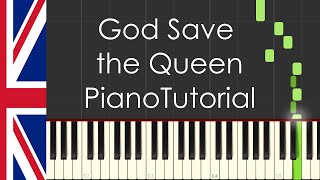 God Save the Queen UK national anthem  Piano Tutorial [upl. by Eudora]