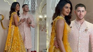 Priyanka Chopra Jonas With Nick Jonas At anant Ambani Radhika merchant Wedding in mum￼ [upl. by Yggep]