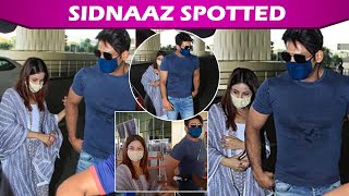 Sidharth Shukla amp Shehnaaz Snapped At Airport Leave For Chandigarh Together  Sidnaaz Spotted [upl. by Olshausen]