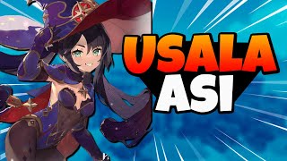 🌊ASI SE USA EL MEJOR PERSONAJE DEL PERMANENTE💧BUILD MONA GENSHIN IMPACT [upl. by Kaila690]