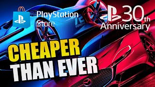 Best Cheaper Than Ever Deals On PS Store  30th Anniversary Sale [upl. by Lamond]