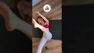 Doing full body gymnastics on the floor yogachallenge yogaday yogalovers yogagirl [upl. by Nysilla]