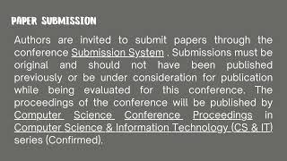 Call For Papers  CTCM 2024  Sydney Australia [upl. by Alejoa]