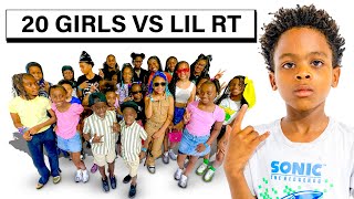 20 GIRLS VS 1 RAPPER LIL RT [upl. by Ransell]