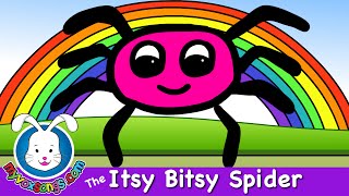 The Itsy Bitsy Spider with lyrics  Nursery Rhymes for Baby amp kids [upl. by Atterys295]