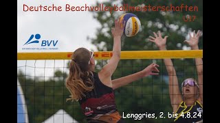 Stream 1  SO  U17 Deutsche Beachvolleyball Meisterschaft Lenggries  Sonntag [upl. by Dyke768]