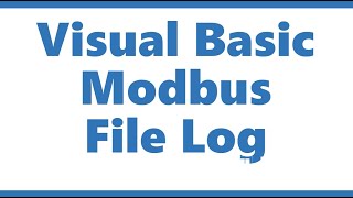 Visual Basic Tutorial  Modbus File Logger CSV [upl. by Notsae]