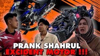 PRANK EXCIDENT MOTOR ALIF ALIF MARAH MOTO HANCUR [upl. by Nwahsal784]