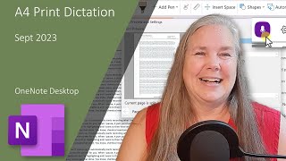 OneNote dictation and printing in A4 paper size [upl. by Lebasile907]