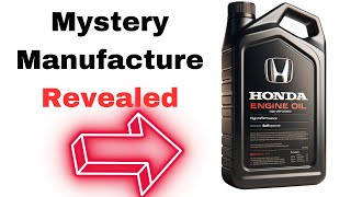 Who Makes Honda Oil The Mystery Manufacture Revealed [upl. by Kazim136]