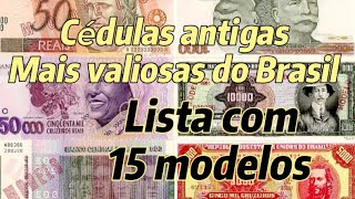 Cédulas antigas mais valiosas do Brasil veja modelos e valor cedulas cedulasvaliosas dinheiro [upl. by Guzel]